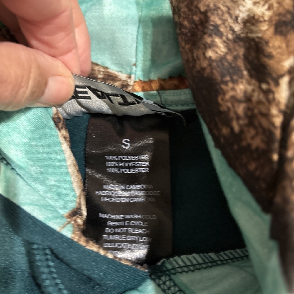 Realtree Hoodie Mens Small‎ Green Pullover Graphic Print - Picture 6 of 12